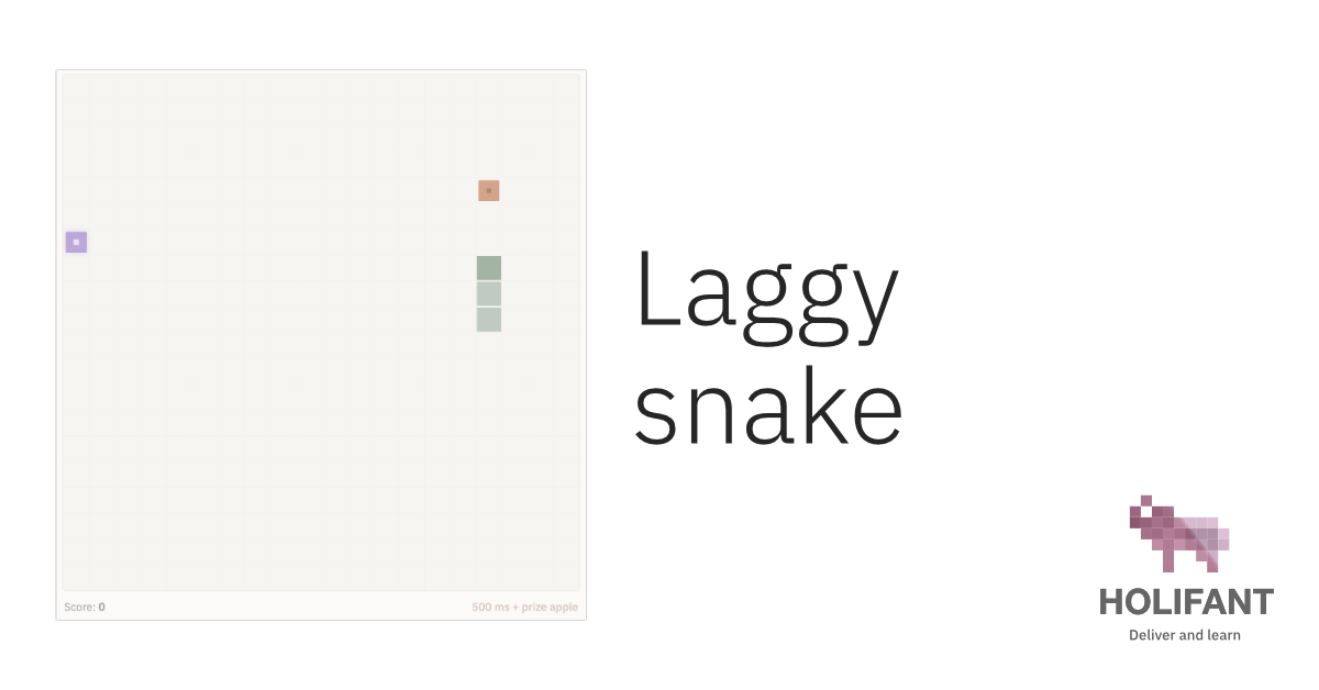 Illustration av spelet Laggy Snake